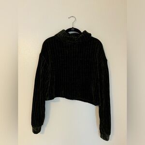 Emerald green cropped sweater